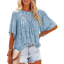 Afbeelding in Gallery-weergave laden, Flared Sleeve Cutout Chiffon Shirt
