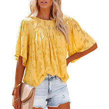 Afbeelding in Gallery-weergave laden, Flared Sleeve Cutout Chiffon Shirt