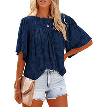 Afbeelding in Gallery-weergave laden, Flared Sleeve Cutout Chiffon Shirt