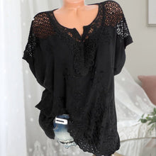 Afbeelding in Gallery-weergave laden, Geborduurd vleermuis shirt met korte mouwen