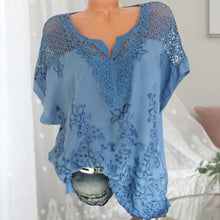 Afbeelding in Gallery-weergave laden, Geborduurd vleermuis shirt met korte mouwen