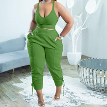 Afbeelding in Gallery-weergave laden, Casual Solid Split Sleeveless Two Pieces
