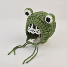 Afbeelding in Gallery-weergave laden, Leuke Frog Cartoon Winter Kids gebreide muts muts