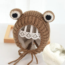 Afbeelding in Gallery-weergave laden, Leuke Frog Cartoon Winter Kids gebreide muts muts