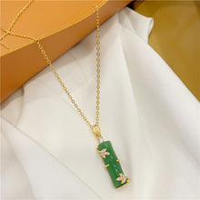Afbeelding in Gallery-weergave laden, Kunstmatige Jade Bamboe Halsband