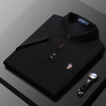 Afbeelding in Gallery-weergave laden, Effen kleur heren poloshirt met zakelijke revers