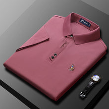 Afbeelding in Gallery-weergave laden, Effen kleur heren poloshirt met zakelijke revers