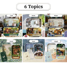 Afbeelding in Gallery-weergave laden, 3D miniatuur poppenhuis met licht doe-het-zelf speelgoed
