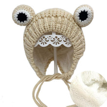 Afbeelding in Gallery-weergave laden, Leuke Frog Cartoon Winter Kids gebreide muts muts