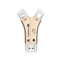 Afbeelding in Gallery-weergave laden, 4-in-1 draagbare geheugenkaartlezer voor telefoons