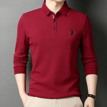 Afbeelding in Gallery-weergave laden, Geborduurd herenpoloshirt