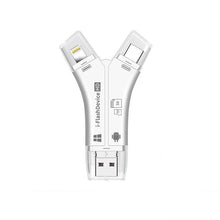 Afbeelding in Gallery-weergave laden, 4-in-1 draagbare geheugenkaartlezer voor telefoons