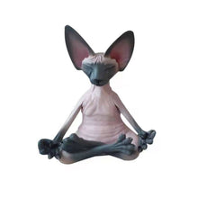 Afbeelding in Gallery-weergave laden, Sphynx Kat Yoga Standbeeld