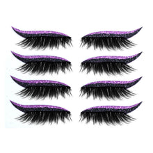 Afbeelding in Gallery-weergave laden, Herbruikbare eyeliner- en wimperstickers (4 paar)