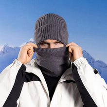 Afbeelding in Gallery-weergave laden, Gebreide wintermuts van fleece-sjaal voor kinderen