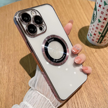 Afbeelding in Gallery-weergave laden, Transparante magnetische iPhone-hoes