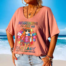 Afbeelding in Gallery-weergave laden, T-shirt met V-hals en print voor meisjes