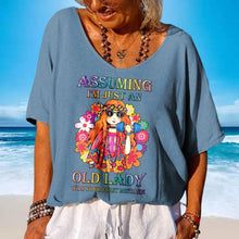 Afbeelding in Gallery-weergave laden, T-shirt met V-hals en print voor meisjes