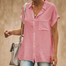 Afbeelding in Gallery-weergave laden, Women's Casual Short Sleeve Vintage Shirt