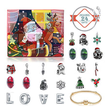Afbeelding in Gallery-weergave laden, 24 dagen countdown kalender DIY kralen blinde doos kerst armband cadeau