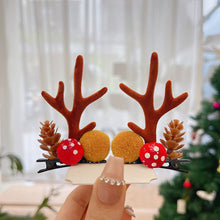 Afbeelding in Gallery-weergave laden, Rendier gewei Xmas haarclip