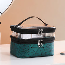 Afbeelding in Gallery-weergave laden, Dubbellaagse make-up tas