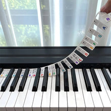 Afbeelding in Gallery-weergave laden, Verwijderbare bladmuzieklabels voor piano toetsenbord