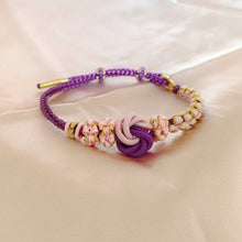 Afbeelding in Gallery-weergave laden, 🩷Perzikbloesem knoop gevlochten armband