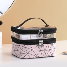Afbeelding in Gallery-weergave laden, Dubbellaagse make-up tas