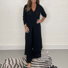 Afbeelding in Gallery-weergave laden, Casual tweedelig pak met lange top en bijpassende broek