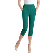Afbeelding in Gallery-weergave laden, Women's Seven-point Pants High-waisted Elastic Casual Pants