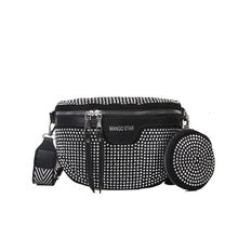 Afbeelding in Gallery-weergave laden, Mode strass PU lederen heuptas
