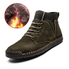 Afbeelding in Gallery-weergave laden, Handgestikte halfhoge heren schoenen