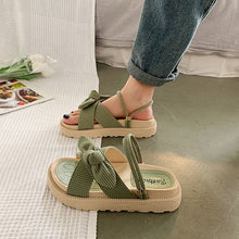 Afbeelding in Gallery-weergave laden, Elegante Schleifensandalen mit Plateausohle für Damen
