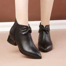 Afbeelding in Gallery-weergave laden, Damesmode echt lederen schoenen met hoge hakken