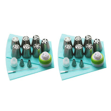Afbeelding in Gallery-weergave laden, RVS tuitset (13 stuks) voor cupcakes en taartdecoratie actie