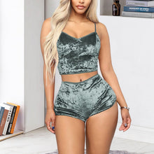 Afbeelding in Gallery-weergave laden, Sexy fluwelen v-hals lingerie