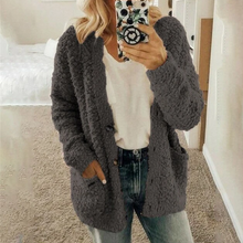 Afbeelding in Gallery-weergave laden, Dames pluche warme winter casual jas