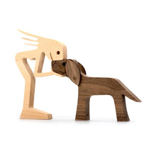 Afbeelding in Gallery-weergave laden, Dierenliefhebber - Tafelornamenten met houten sculptuur