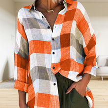 Afbeelding in Gallery-weergave laden, Geruit dames shirt met lange mouwen