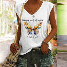 Afbeelding in Gallery-weergave laden, T-shirt met vlinderprint