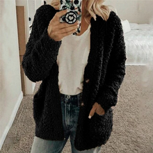 Afbeelding in Gallery-weergave laden, Dames pluche warme winter casual jas
