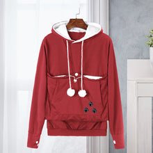 Afbeelding in Gallery-weergave laden, Hoodie met voorvak voor huisdieren