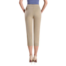 Afbeelding in Gallery-weergave laden, Women's Seven-point Pants High-waisted Elastic Casual Pants