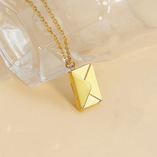 Afbeelding in Gallery-weergave laden, Metalen envelop ketting