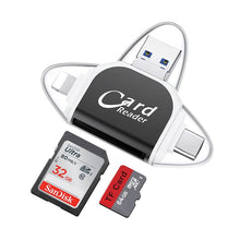 Afbeelding in Gallery-weergave laden, 4-in-1 universele SD TF-kaartlezer met meerdere poorten