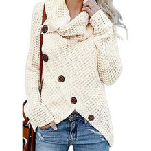 Afbeelding in Gallery-weergave laden, Irregular Ladies High Collar Sweater