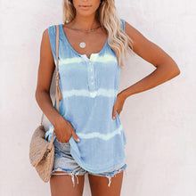 Afbeelding in Gallery-weergave laden, Casual tanktop met tie-dye knopen
