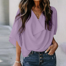 Afbeelding in Gallery-weergave laden, Echte blouse met uitlopende mouwen