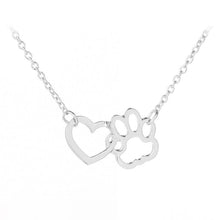 Afbeelding in Gallery-weergave laden, Hond poot hart hanger ketting